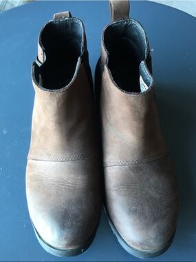 Sorel Brown Suede Chelsea Ankle Boots